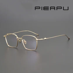 2024 Korean ABA Eyeglass Titanium Retro Square Optical Glasses Frames Men Women Eyeglasses Frames Prescription Reading Eyewear