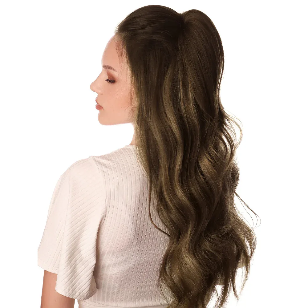 Volledige glans maagdelijke injectietape in human hair extensions Onzichtbare handgebonden tape in haarverlenging Menselijk haar Natuurlijke lijm