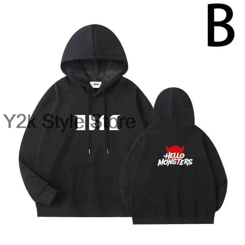‌ Babymonster HELLO MONSTERS Felpe con zip Felpe con cappuccio dello stesso stile da concerto Bias Ahyeon Asa Rami Rora Ruka Rami Pharita Chiquita Felpe con cappuccio