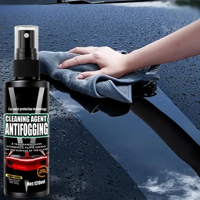 120ml Car Anti-fog Spray Glass Antifog Coating Agent Defogger Auto Windows Screens Mirror Windshield Defogging Cleaner