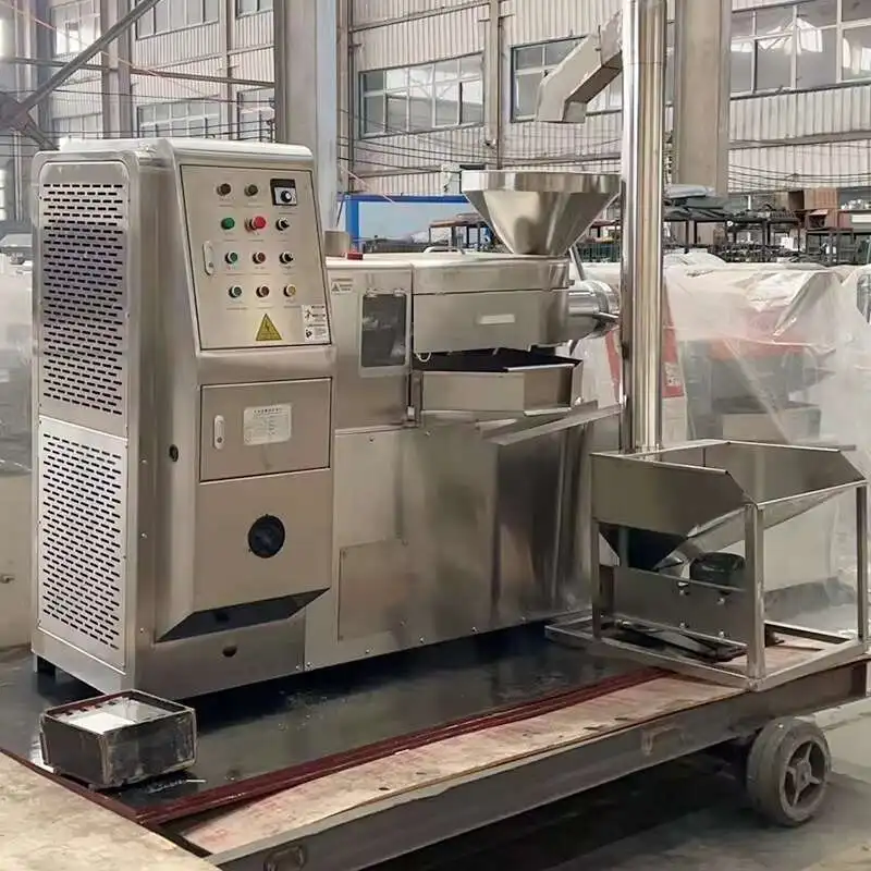 Hot Sale Stainless Steel Small Spiral Fully Automatic Commercial Press, Peanut Rapeseed Oil Press And Filter Integrated Machine