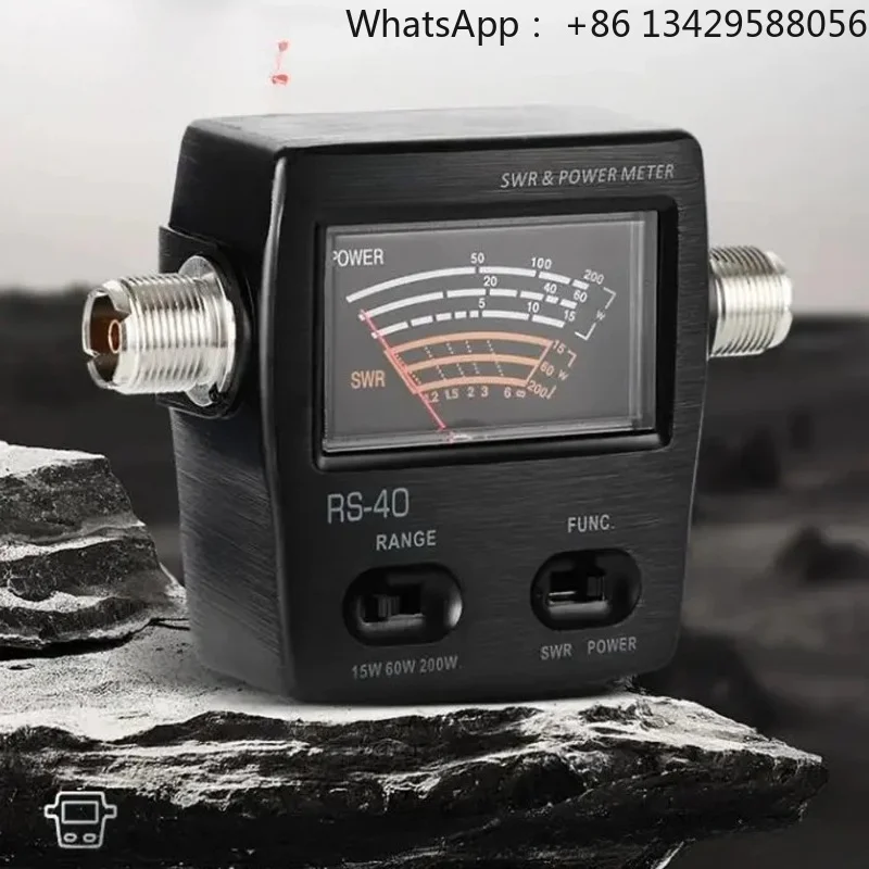 Portable SWR Watt Meter SO239 VHF/UHF 200W for Radio Antenna Tester