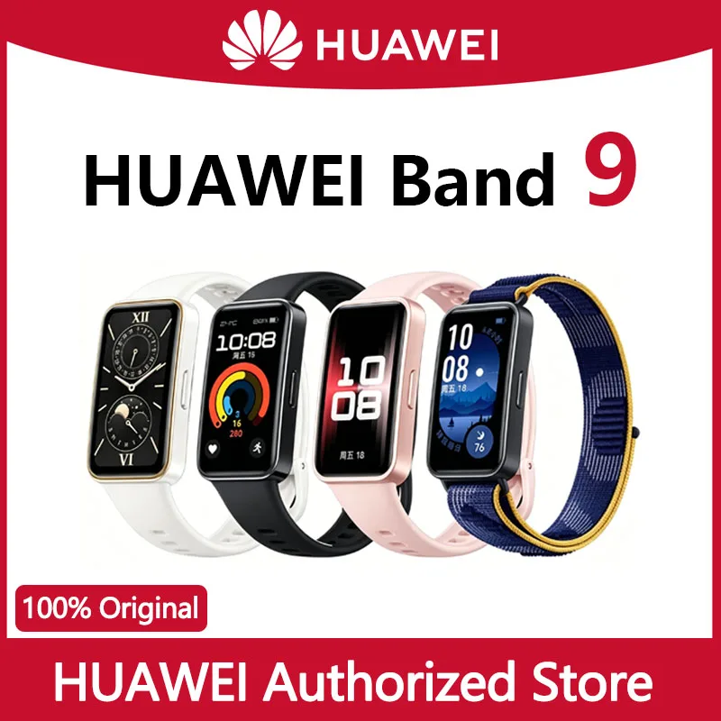 Pulseira Inteligente Huawei Band 9: Monitoramento de Saúde, À Prova D'água, Longa Duração da Bateria, Relógio Esportivo para Uso Diário e Atividades a
