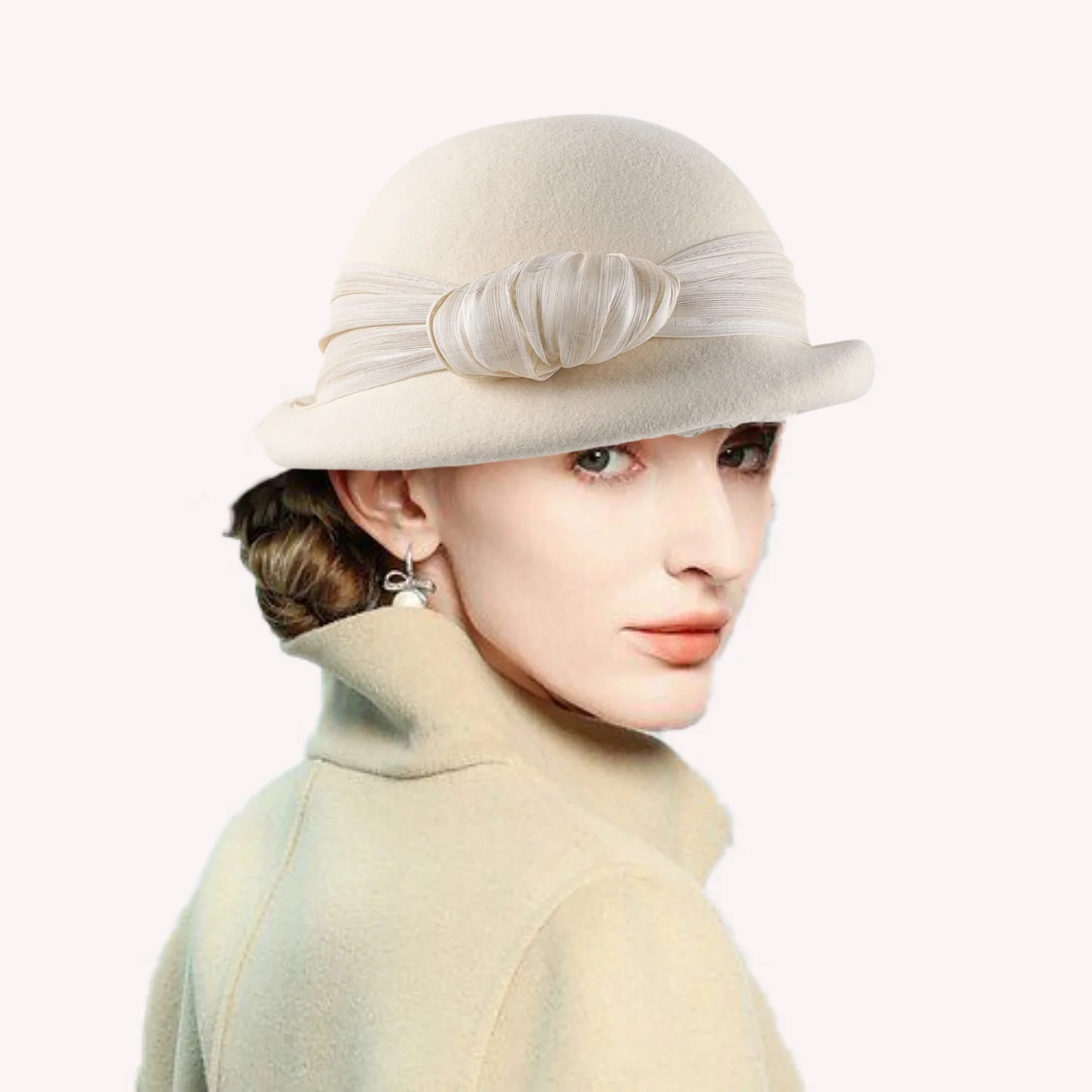 

Элегантные женские шапки-бини из 100% шерсти, ретро-береты, фетровые шляпы с бантом для фотосессий, модные кепки-федоры, кепки-газетчики, женские шляпы-трилби