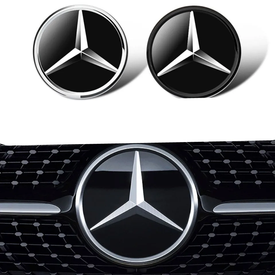 

Grill Badge 3D Mirror Front For Mercedes W205 Emblem W212 W213 W204 ML W166 CLA C117 A W176 W177 C W204 E GLK X204 GLA GLC GLE B