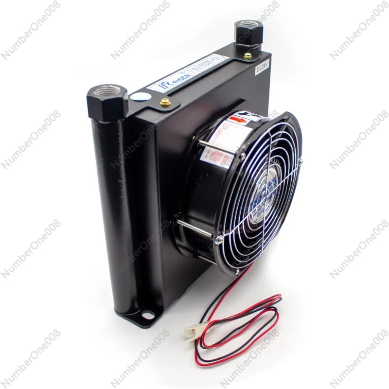 

AJ1025T-CA 25L/MIN Flow Small Radiator Oil Cooling Heat Exchanger Radiator Oil Cooler Hydraulic Aluminum Alloy Air Cooler 3Mpa