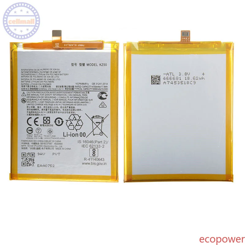 5000mAh Fast Shipping Brand New Battery KZ50  For Motorola Moto G8 Power XT2041   Phone Premium Replacement Batteries +Tools