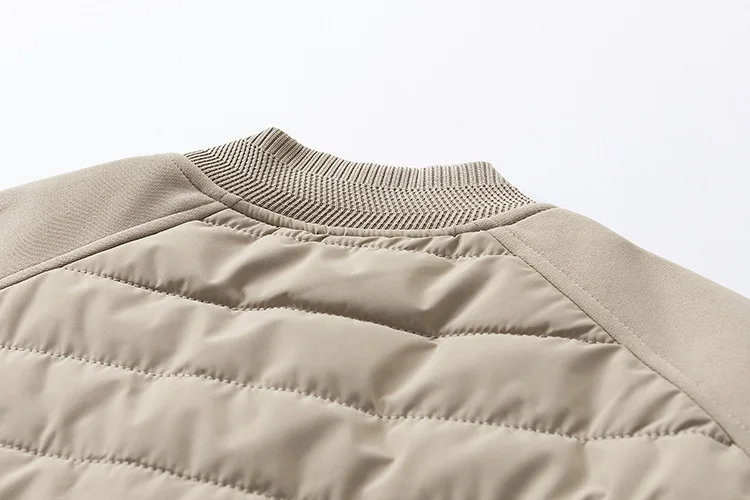 Men Black Khaki Green Solid Color Simple Basic Casual Trendy Daily Zipper Parkas Winter New Fashion American Style Male Coats
