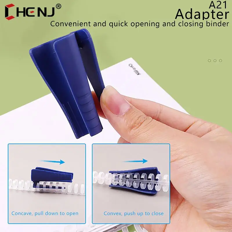 Plastic Binder Strip 30 Holes Loose-leaf Binding Ring Spring Spiral RingsFor A4 Paper Notebook Stationery Office Supplies