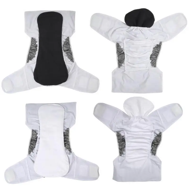 1Pcs 5 Layers Polar Fleece Nappy Liner Super Absorbent Washable Adult Reusable Incontinence Insert Pad