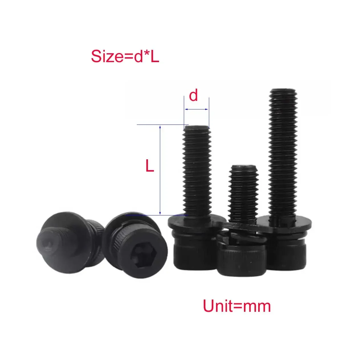 

12.9 Grade High-Strength Hexagonal Combination Screw Cup Head M3M4M5M6M8M10M