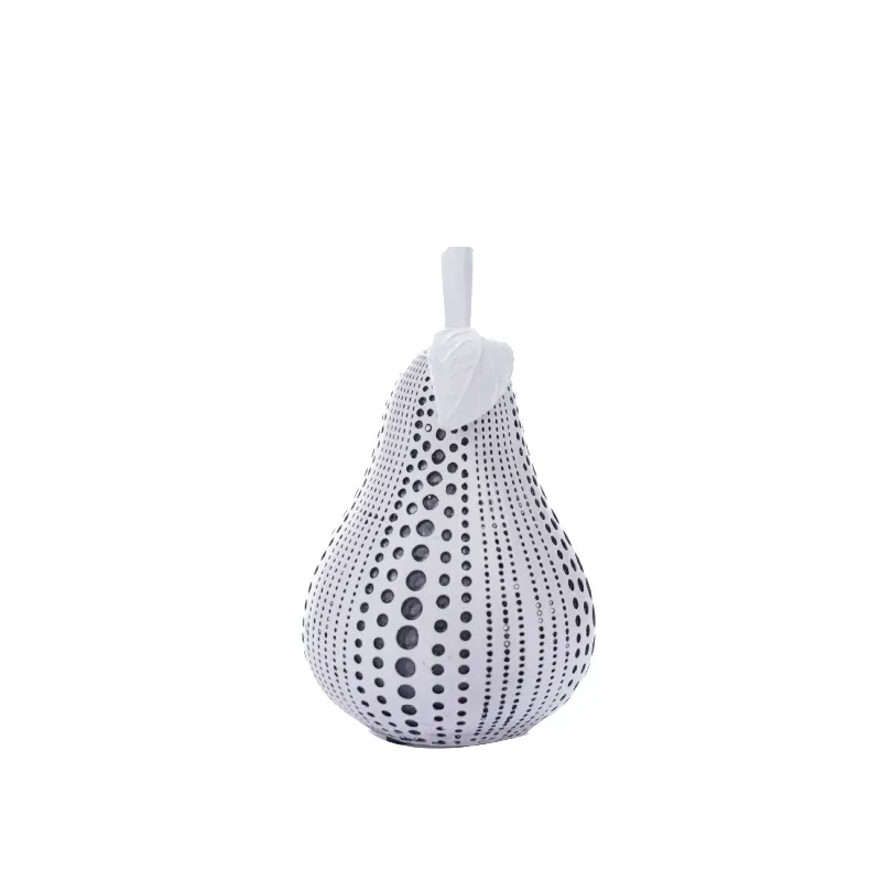 Wave Point Fruit Decorations - Resin Craftsmanship, Durable Home Decor for Living Room/Office, Ideal Gift and Miniature