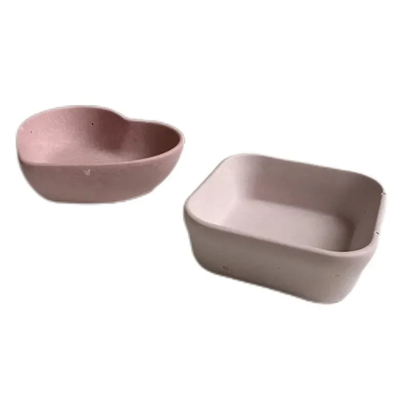 Concrete Square Heart Shape Silicone Molds DIY Handmade Epoxy Resin Jewelry Storage Tray Molds Storage Box Silicone Mold view 6