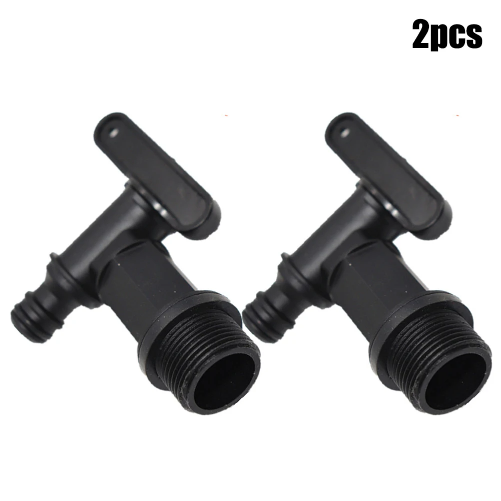 

2pcs Replacement Water Butt Tap IBC Water Butt Tap Plastic Adaptor Beer Home Rain Brew Tool Bucket Plastic Faucet