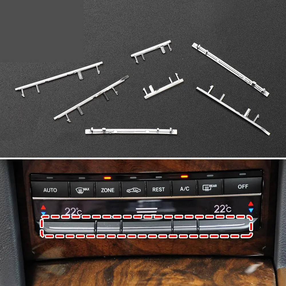 

Car Console Air Conditioning Buttons Decoration Trim For Mercedes Benz E Class W212 2009-2015 Interior Accessories