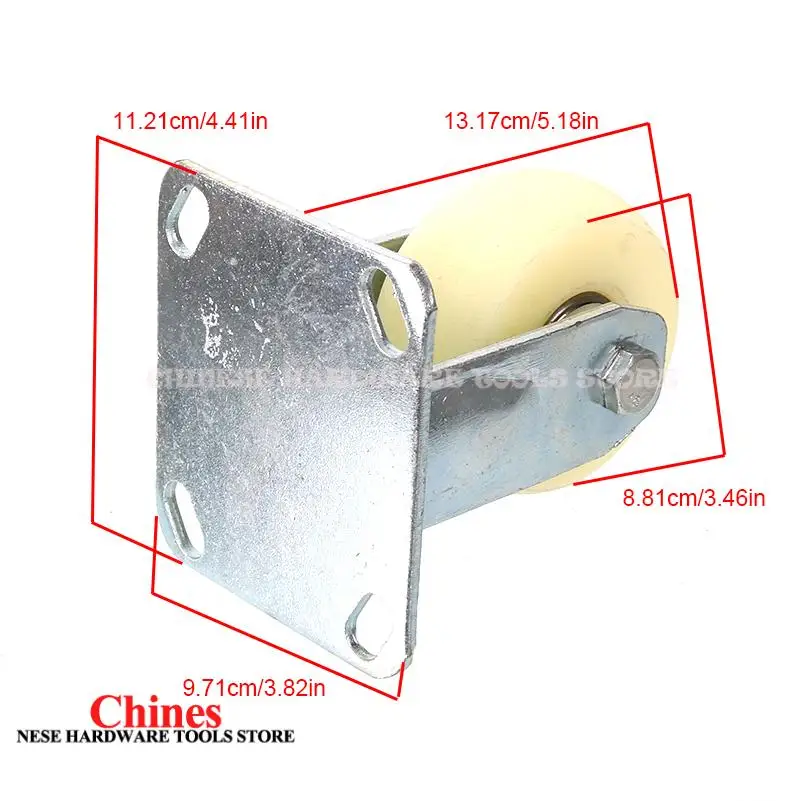 Pet Cages Ideal for Sideboards and Carts 4-Inch Nylon Fixed Wheel Basic Model – Stable Load-Bearing & Non-Deformable