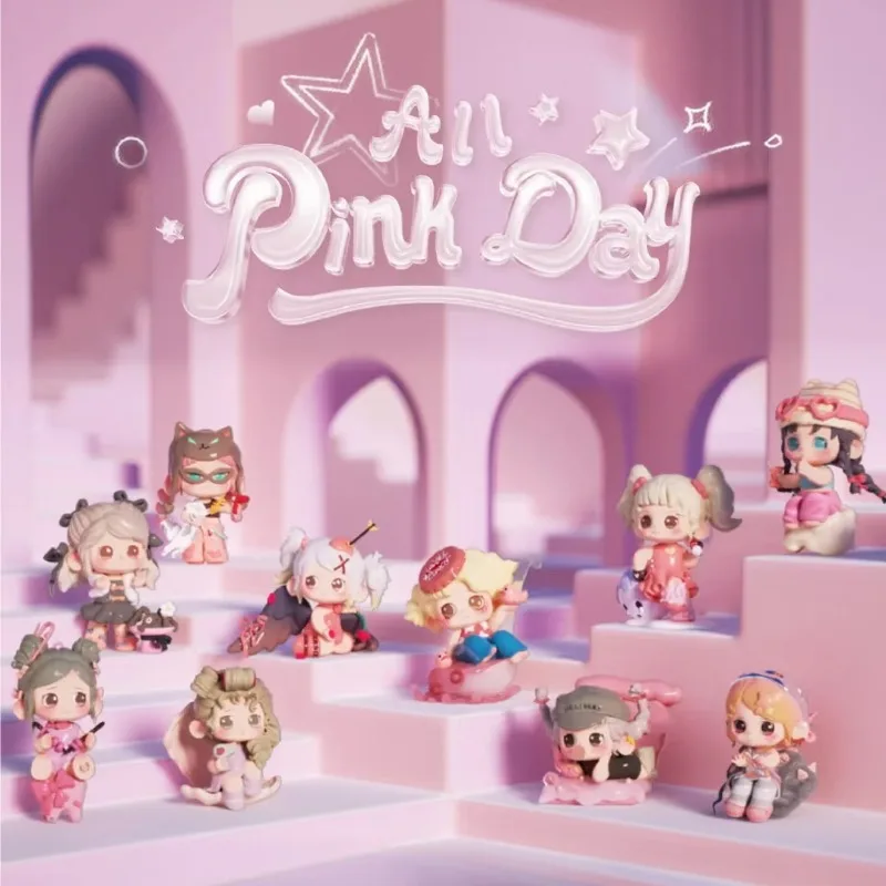 

New Genuine Heyone OONA All Pink Day Series Blind Box 2nd Figures Kawaii Model Dolls Desktop Cartoon Decor Toy Surprise Gift