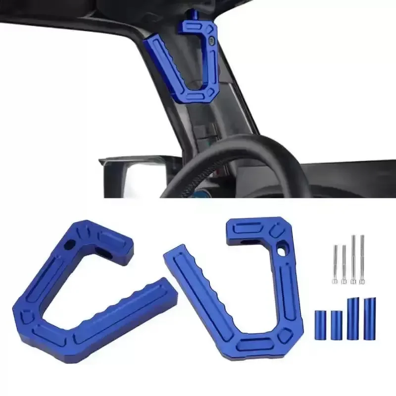 2/4 Door One Pair Aluminum Front Grab Handles Grip Bar for Jeep JK Wrangler 07-18 Sport Sahara Rubicon