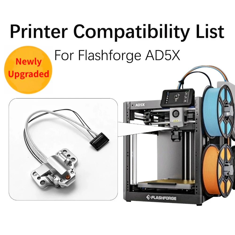 

AD5X Hotend Heating for Flashforge AD5X Heating Assembly with Heater Cartridge Thermistor Temperature Sensor Ad5x Replacement