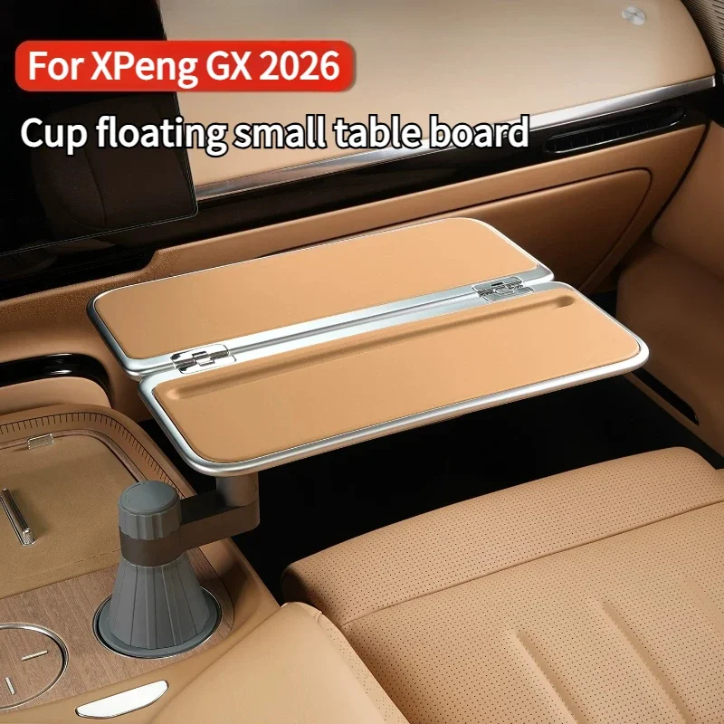 For XPeng GX 2026 Floating Foldable Small Tableboard Multifunctional Rotating Dining Table Car Interior Accessories