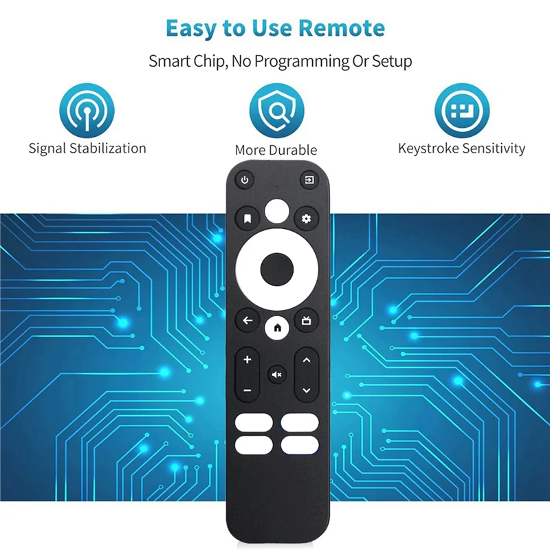 ABGI-4X Replace Voice Remote Control For MECOOL/ONN KM2 Plus Android TV Box For MECOOL KM2,KM2 Plus,KM7 Plus,KD3, KD5