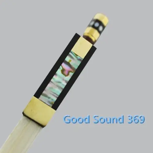 1pcs New Brazilwood 4/4 violin bow AAA+ white Horse hair bow Pretty inlay