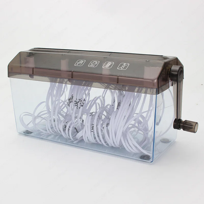 Shredder Office Shredder A4 Small Exercise Desktop Finance Hand Crank Document Paper Shredder