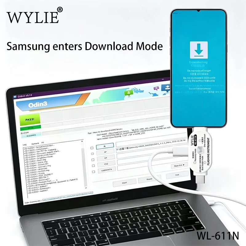 WYLIE WL-611N Auto Recovery Mode Entry DFU Flashing Device One-click Restart Boot Loader Mode for Mobile Phone Repair