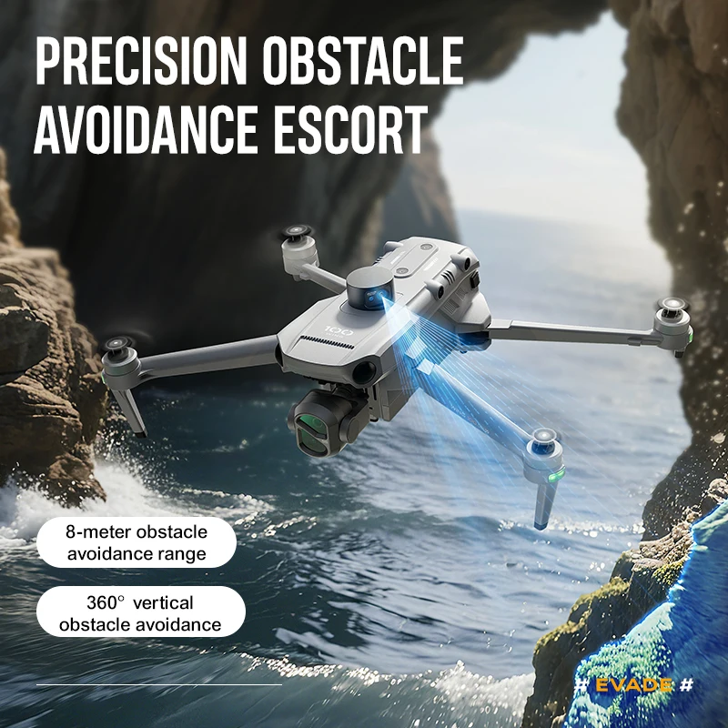 

U8L 4K GPS Дрон с 3-осевым подвесом 6 км FPV 50 минут Время полета Бесщеточный двигатель Автоматическое возврат Управление жестами для аэрофотосъемки