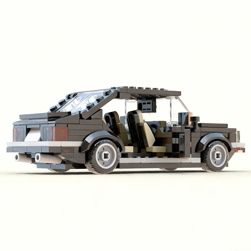 Modelo de coche de carreras de velocidad, ladrillos de construcción MOC Royale, limusina clásica, tecnología Modular, regalos de vacaciones para niños, juguetes para montar, traje