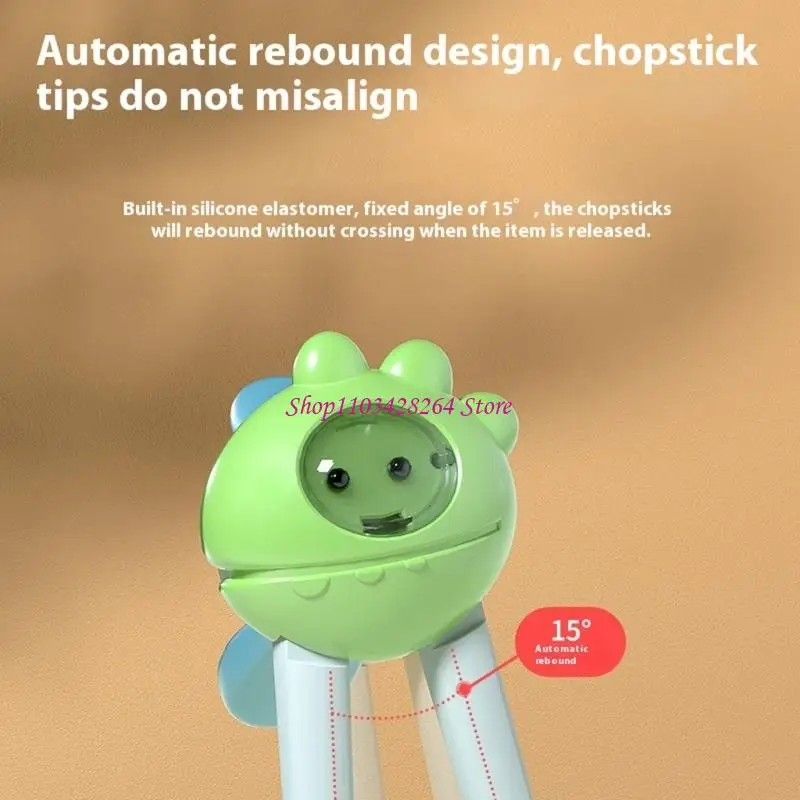  Childrens Chopsticks Learning Utensils Safe Portable ABS Easy Grip For Toddler