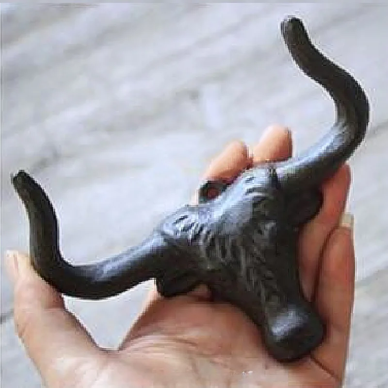 

Decor Hook Bull's Head figure Cast Iron wall mounted Creative Household storage rack and collection hanger appliances key shelf