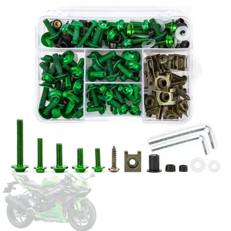 

177pcs Fairing Bolts Motorcycle Screws Body Screws Nuts For Kawasaki Z750 Z900 Z1000 Z800 Versys 650 Er6n Ninja 400 300 Z1000sx