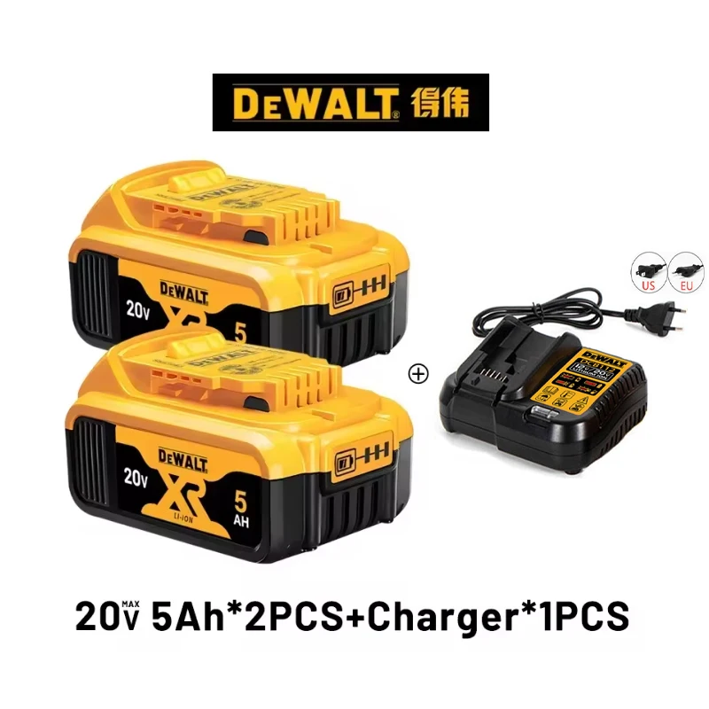 Original 6000mAh large Capacity DeWalt DCB200 DCB184 DCB203 DCB205 Power Tool Batteries 20 Volt Replacement Li-ion Battery