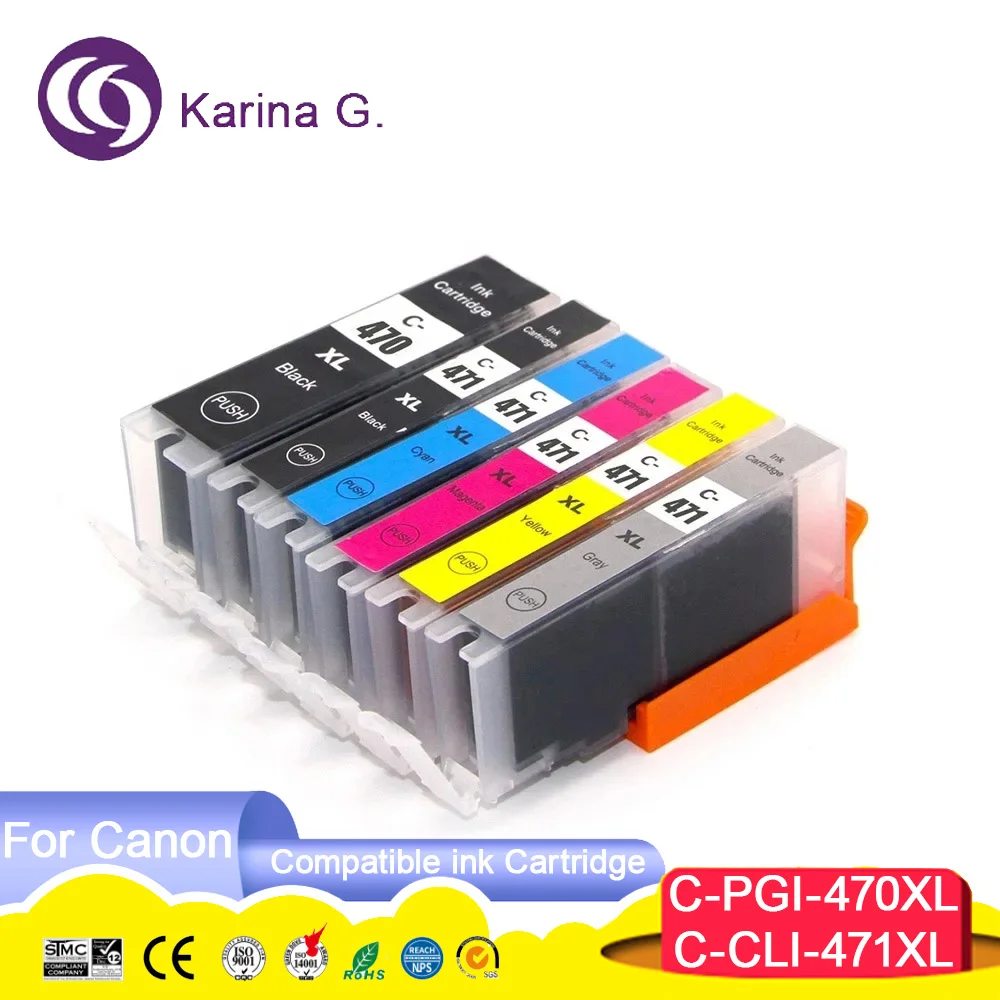 

PGI470 CLI471 PGI-470 PGI 470 Картридж для принтера Canon PIXMA MG7740 PIXMA TS8040/TS9040