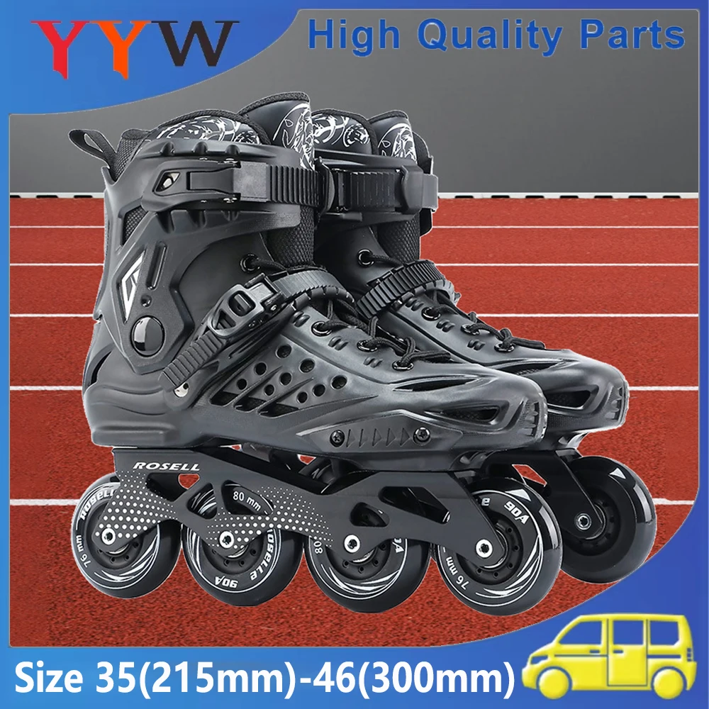 

Профессиональные туфли для роликовых коньков для женщин и мужчин, фристайл, слаломные гоночные коньки для взрослых, начинающих, уличные кроссовки для катания на коньках, подарок