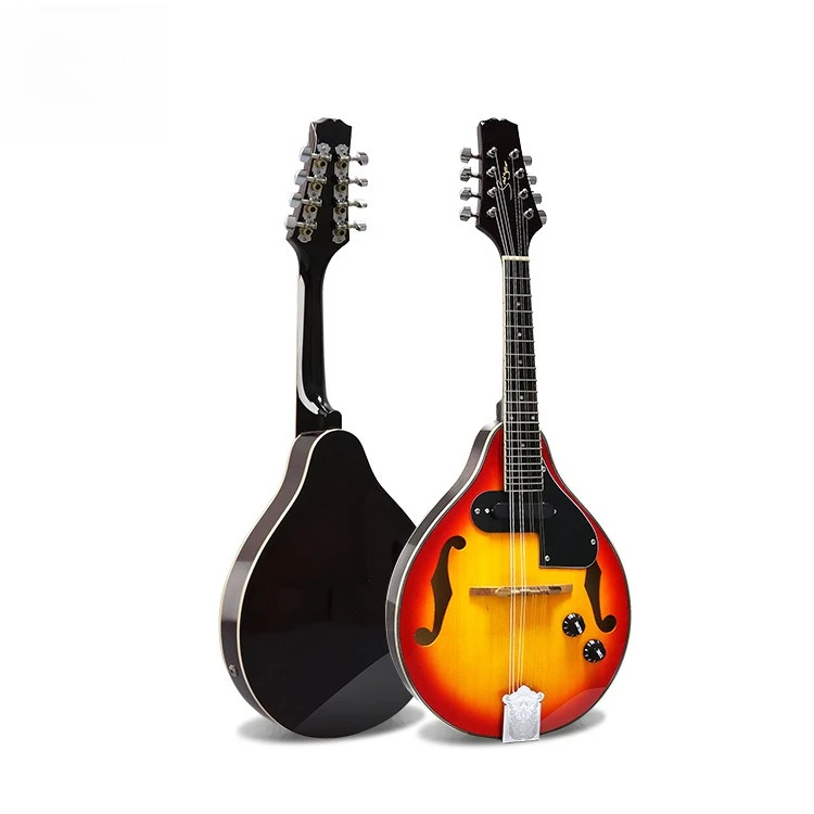 Hot Selling BJM-5 Four String Electric Mandolin Sunset Color Glossy