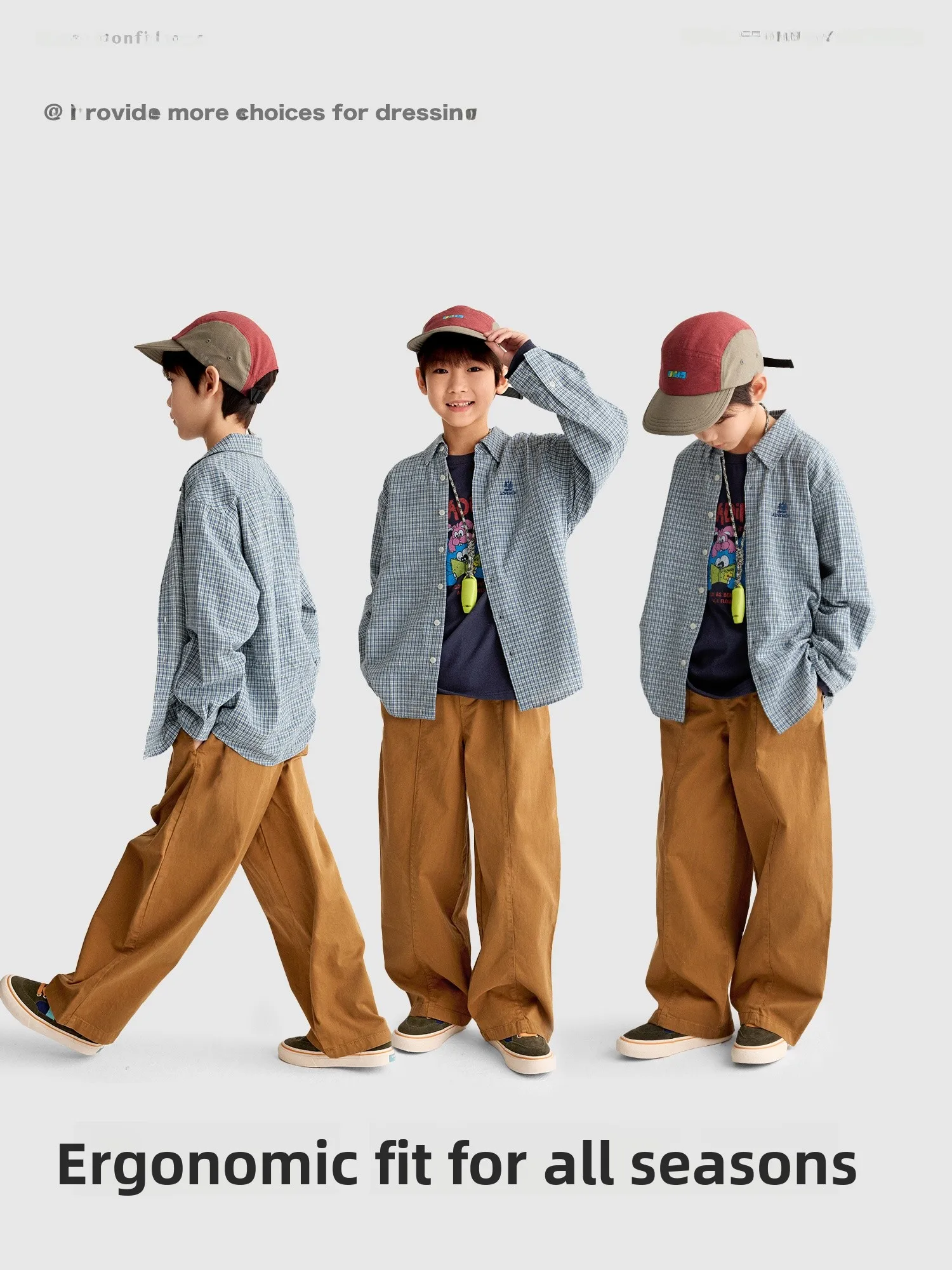 Gurly Diary Plaid Shirt for Boys Autumn Casual Wearable for Kids Middle Age And Toddler Checkered Long Sleeve Button up Top