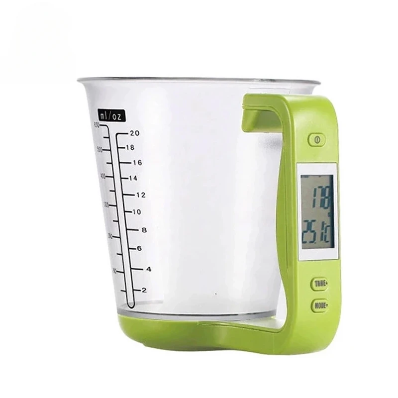 Large Capacity Measuring Cup Digital LED Electronic Kitchen Scales Food Water Cooking Measuring Cups Temperature Measuring Cup