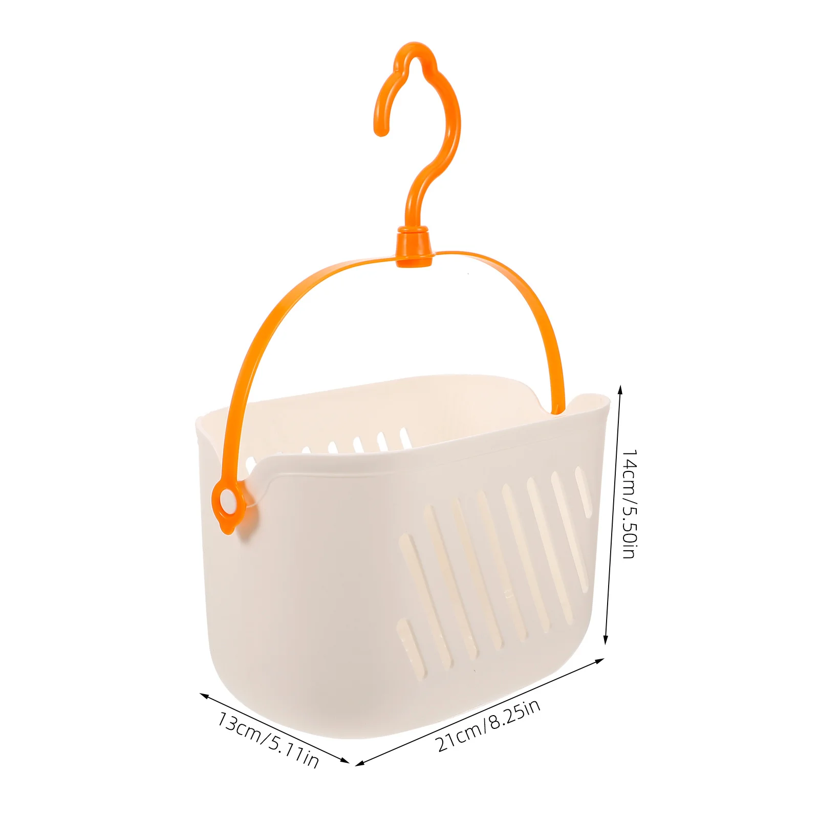 

Plastic Storage Basket Hanging Hook Rotatable Drainage Kitchen Bathroom Organizer Shower Caddy Hanging Rack Waterproof Rustproof