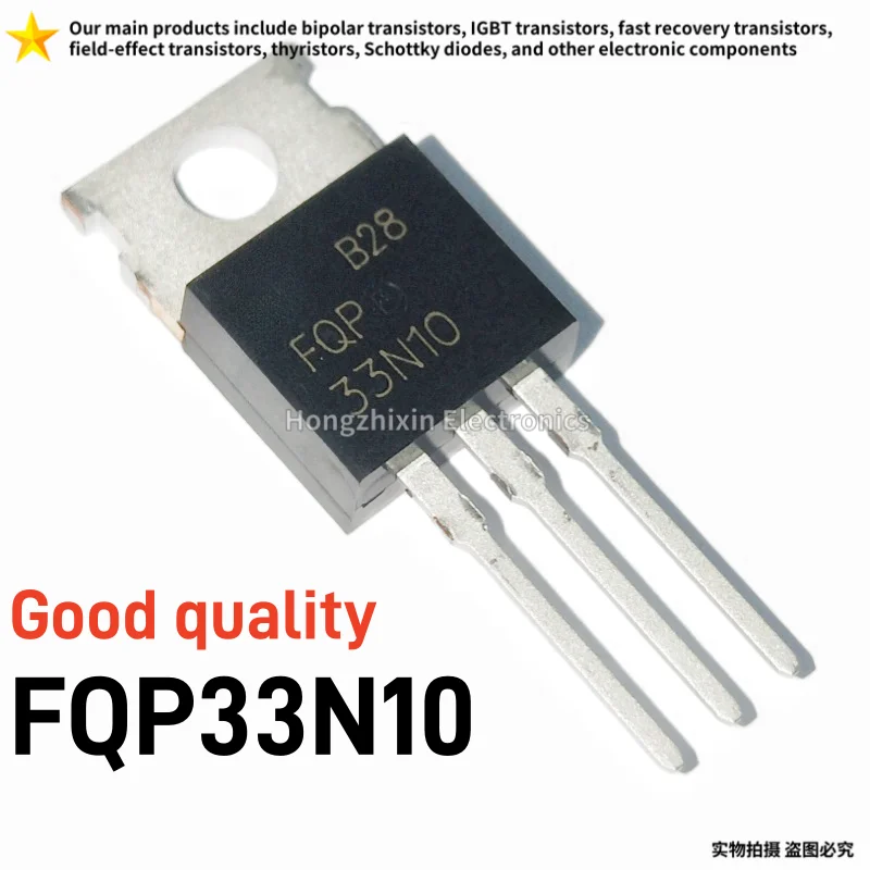 FQP33N10 100V33A TO-220 10/30PCS NEW 33N10 N-channel enhancement mode power MOSFET field-effect transistor