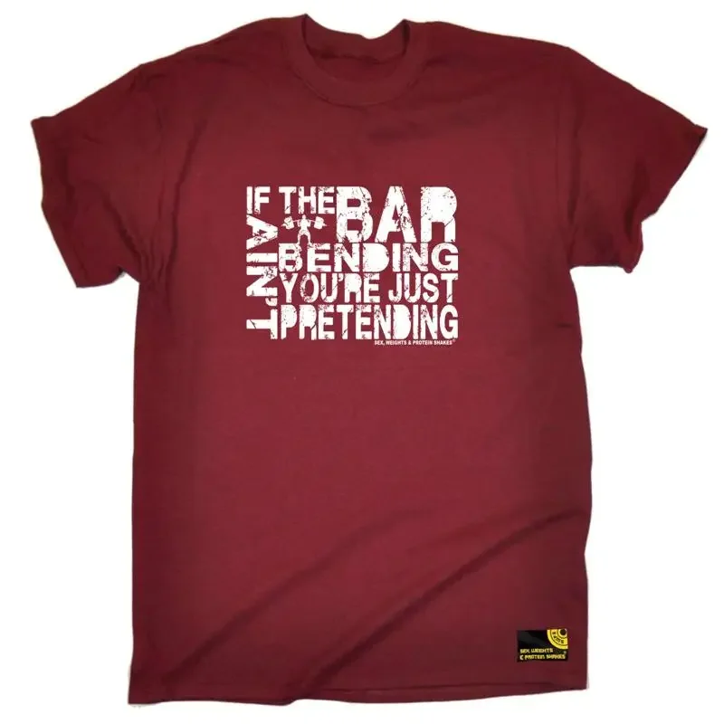 Swps Gym If The Bar Aint Bending Mens Funny Novelty T Shirt
