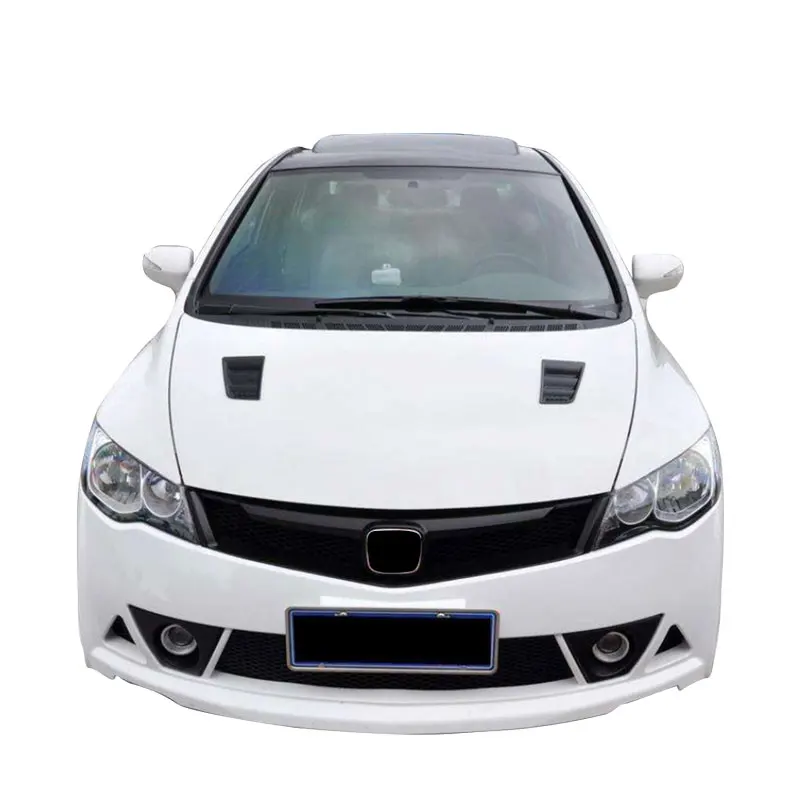 FULI Car bumpers For Honda Civic Fd2 2006-2011Mugen RR Style Front Bumper Side skirts Rear lip