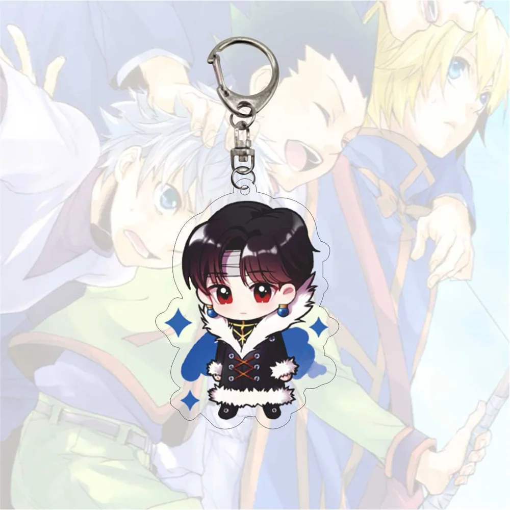 

kawayi Anime hunter x hunter 6CM Acrylic Keychain Model Cosplay Characters Ornament Accessories Goods Collection Christmas Gifts