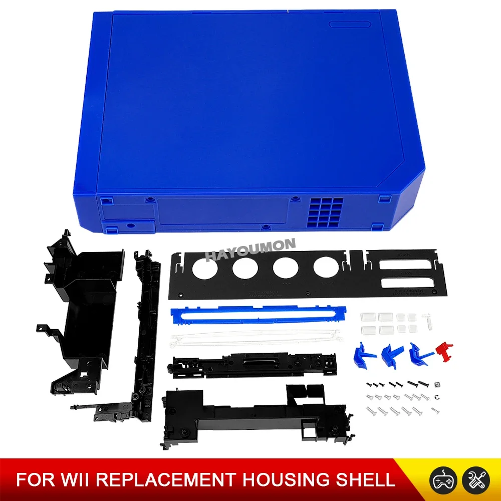 NEW Full Set For Wii Full Case Cover Housing Shell With Buttons Transparent Black Color Housing Shell Case For Wii Gaming Consol