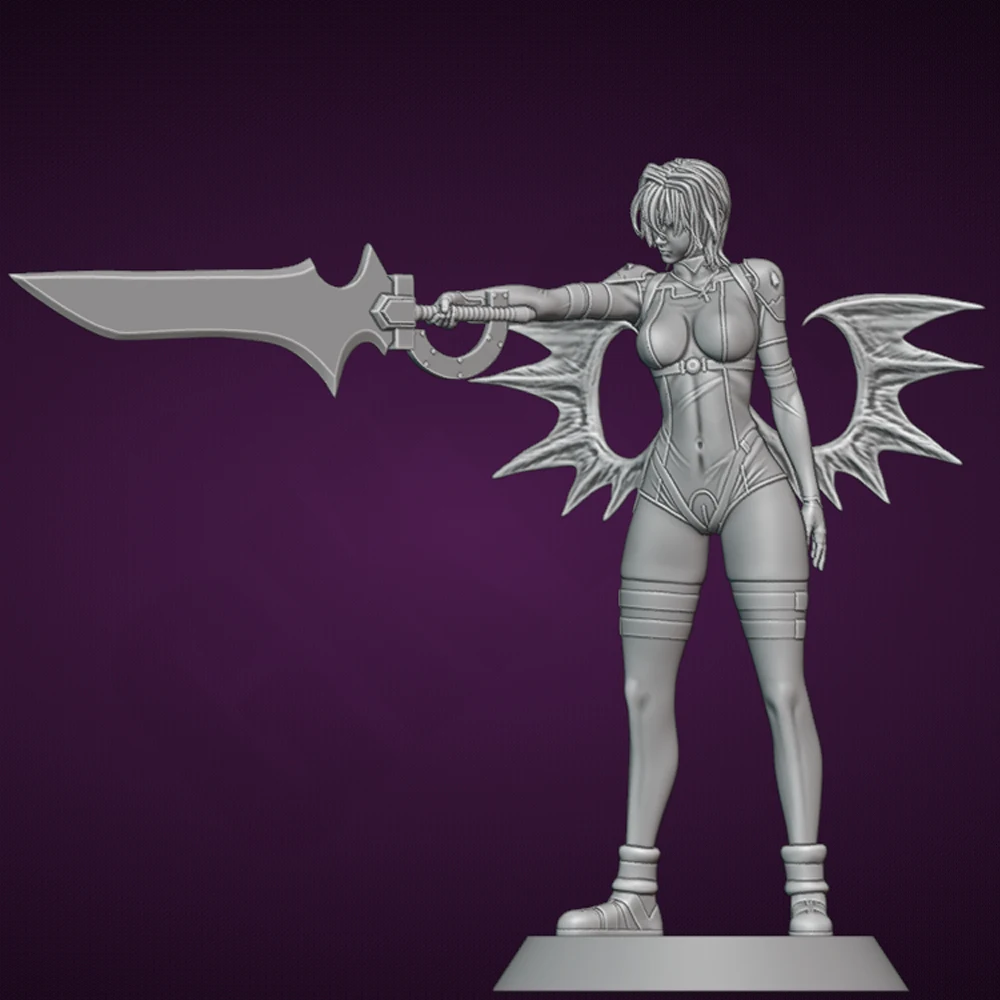 Belle Xenovia Quarta Krieger im Maßstab 1:24, Kunstharzfigur, Modellbausatz, unmontiert, unbemalt, DIY-Sammlerstück, Miniatur-Hobby-Spielzeug