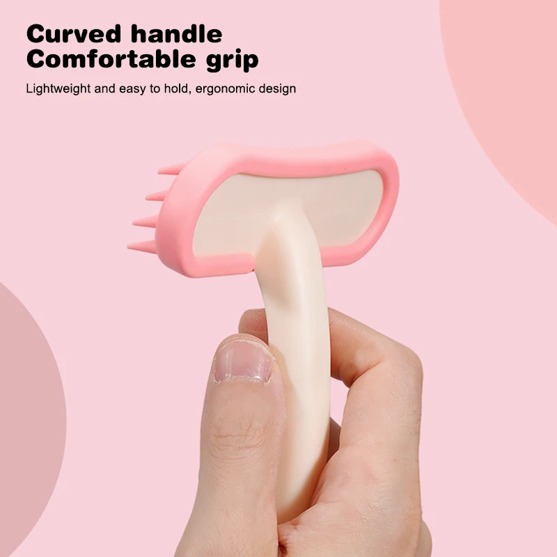 Soft Silicone Pet Rabbit Comb Grooming Trimmer Massage Brush For Guinea Pig Chinchilla Cleaning Grooming Tools Accessories