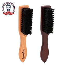 Soft Beard Cleaning Wooden Brush for Salon Hair Sweeping Shaving Comb Hairdresser Barbershop Supplies Fragments