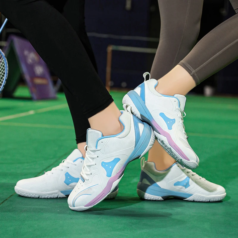 Męskie buty do tenisa damskie oddychające buty do badmintona do siatkówki kryty trening sportowy trampki tenis para Obuwie sportowe