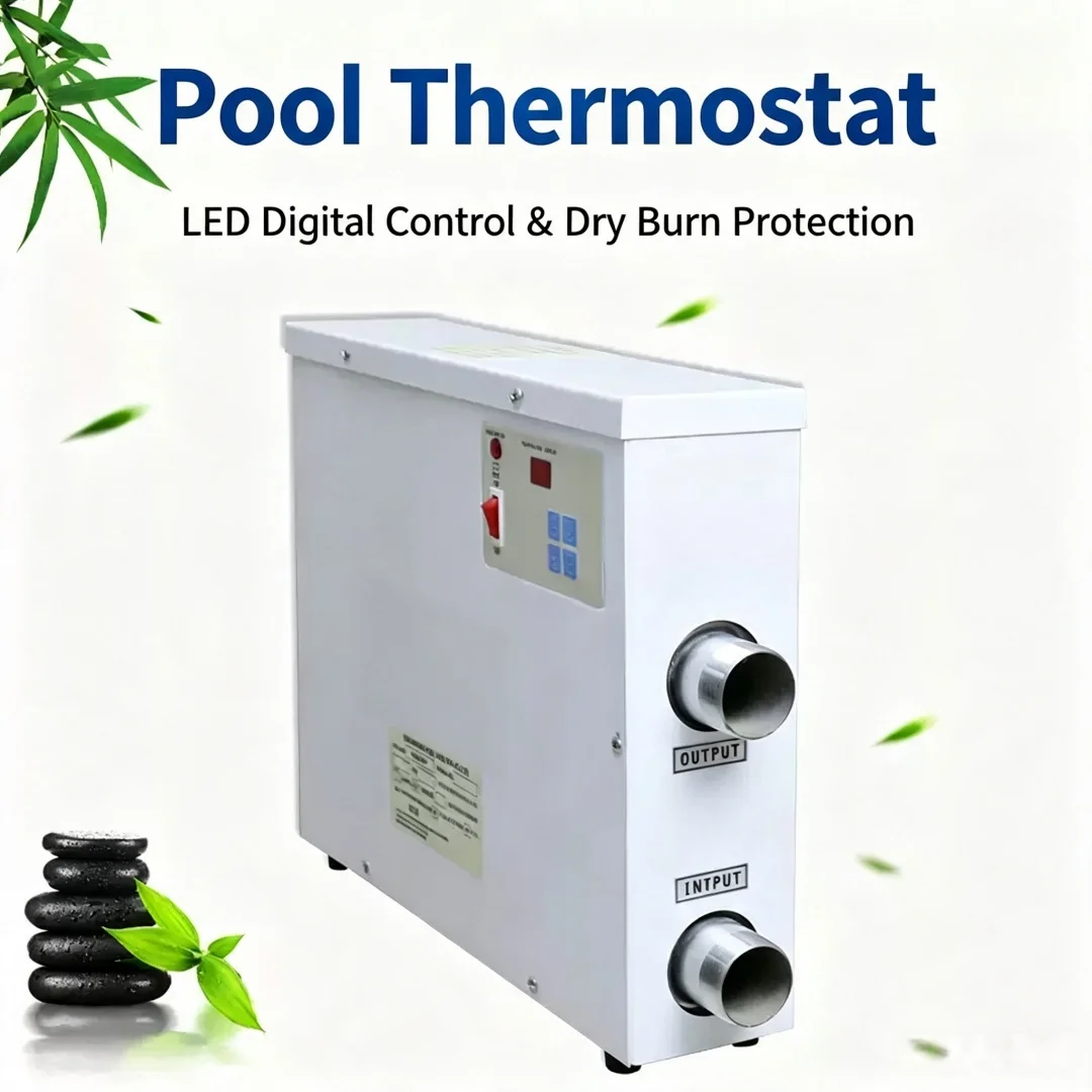 Electric Constant Temperature Water Heater for Swimming Pool & Bath Tub Circulating Water Heating Thermostat Equipment